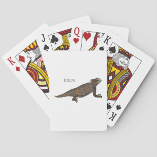 Jeu De Cartes Illustration de lézard à cornes de Regal