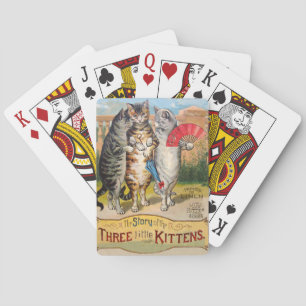 Jeu De Cartes Illustration de l'oie des trois petits chatons