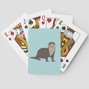 Jeu De Cartes Illustration de mignon Otter