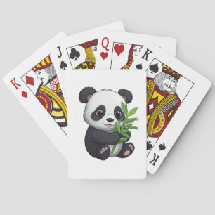 Jeu De Cartes Illustration de panda de dessin animé
