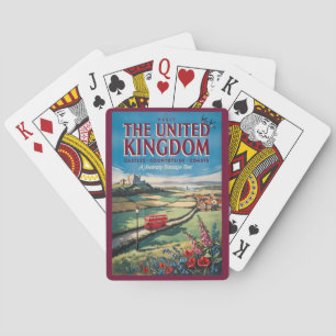 Jeu De Cartes Illustration de paysage du Royaume-Uni Art de voya