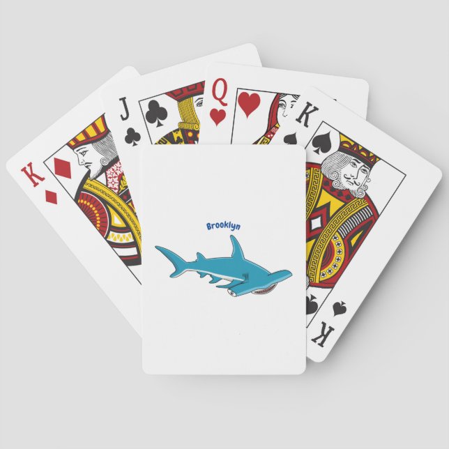 Jeu De Cartes Illustration de requin marteau (dos)