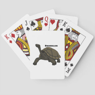 Jeu De Cartes Illustration de tortue terrestre des Galapagos