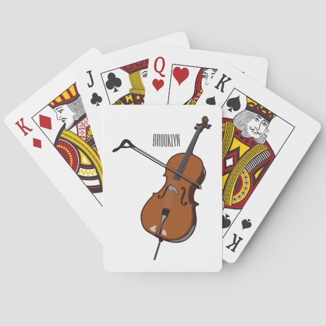Jeu De Cartes Illustration de violoncelle (dos)