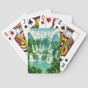 Jeu De Cartes Illustration de voyage d'art vintage Vietnam