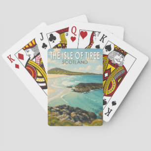 Jeu De Cartes Illustration de voyage de l'île de Tiree en Écosse