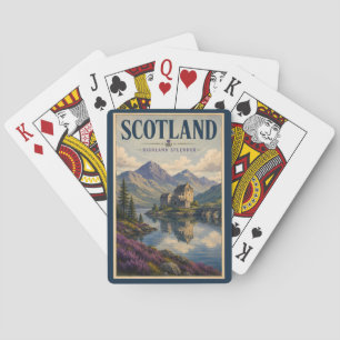 Jeu De Cartes Illustration de voyage des Highlands écossais