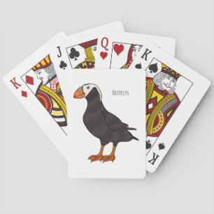 Jeu De Cartes Illustration d'oiseau bouffon touffu