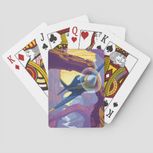 Jeu De Cartes Illustration du canyon Augerin