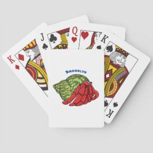 Jeu De Cartes Illustration du crabe mignon