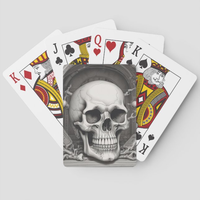 Jeu De Cartes Illustration du crâne (dos)
