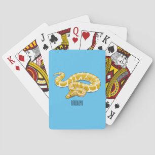 Jeu De Cartes Illustration du serpent python birman