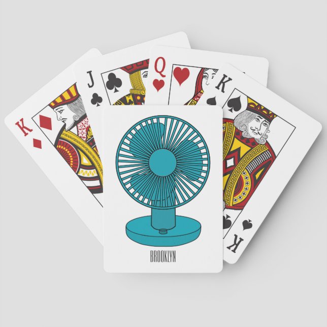 Jeu De Cartes Illustration du ventilateur (dos)