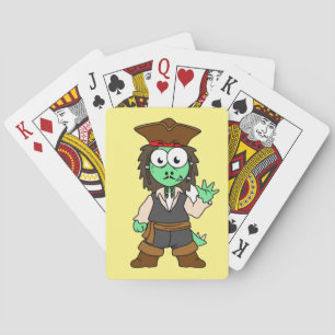 Jeu De Cartes Illustration D'Un Pirate De Stegosaurus, Jack Spar