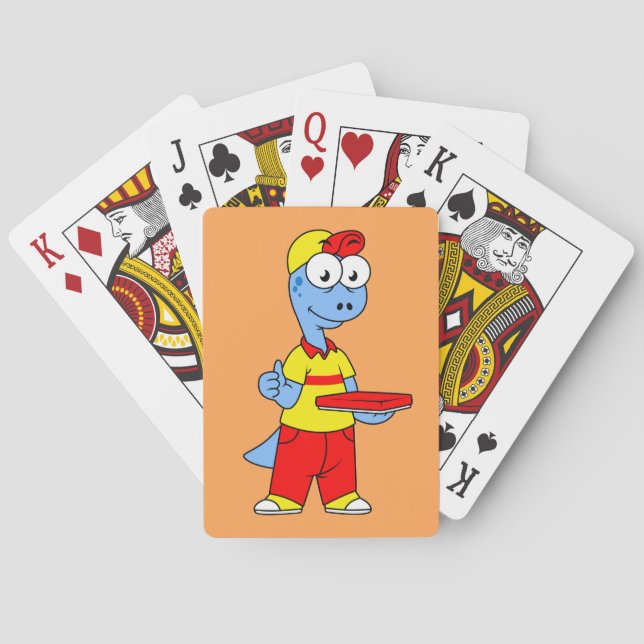 Jeu De Cartes Illustration D'Une Personne Qui Livrait Le Brontos (dos)