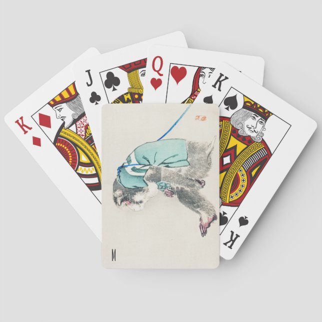 Jeu De Cartes Illustration japonaise du singe personnalisé (dos)