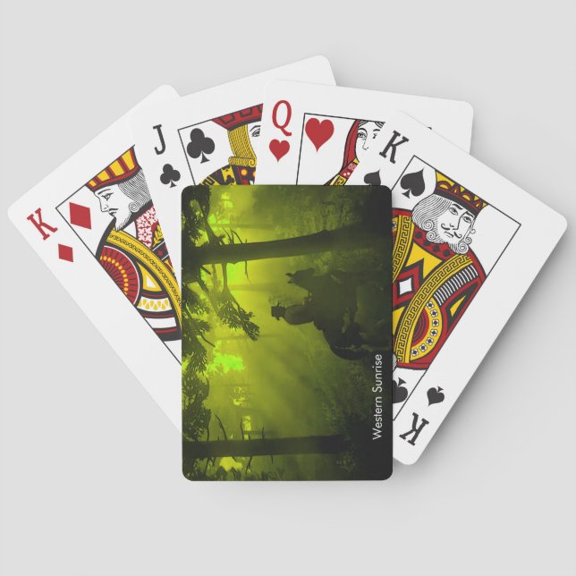 Jeu De Cartes Image Cowboy pour les cartes classiques (dos)