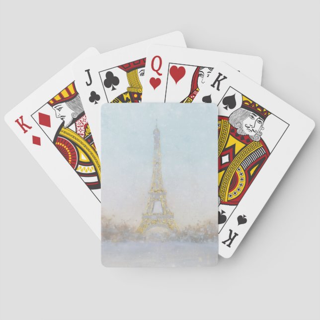 Jeu De Cartes Image de l'aquarelle | d'Eiffel Towe (dos)
