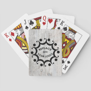 Jeu De Cartes Image en bois avec logo de votre entreprise