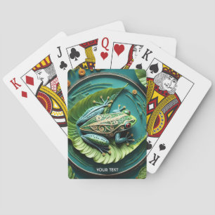 Jeu De Cartes Imaginaire Cute Frog Feuilles Filigree