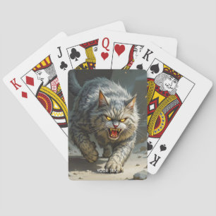 Jeu De Cartes Imaginaire Cute Rocks Angry Cat