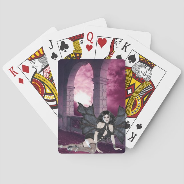 Jeu De Cartes Imaginaire de l'angle foncé Jouer des cartes (dos)