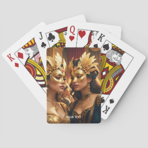 Jeu De Cartes Imaginaire mignonne deux femmes Masque