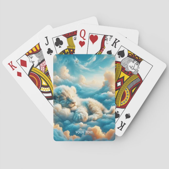 Jeu De Cartes Imaginaire Mignons Nuages bébé Lion (dos)
