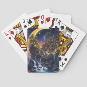 Jeu De Cartes Imaginaire Moon Waterfall Forest