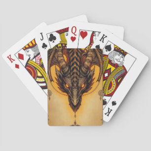 Jeu De Cartes Imaginaire mystique du dragon antique de feu