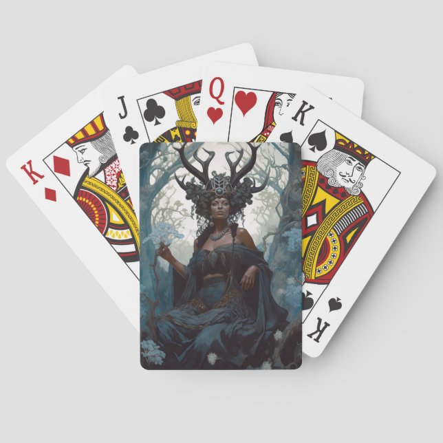Jeu De Cartes Imaginaire noir Sorceress Imaginaire magique (dos)