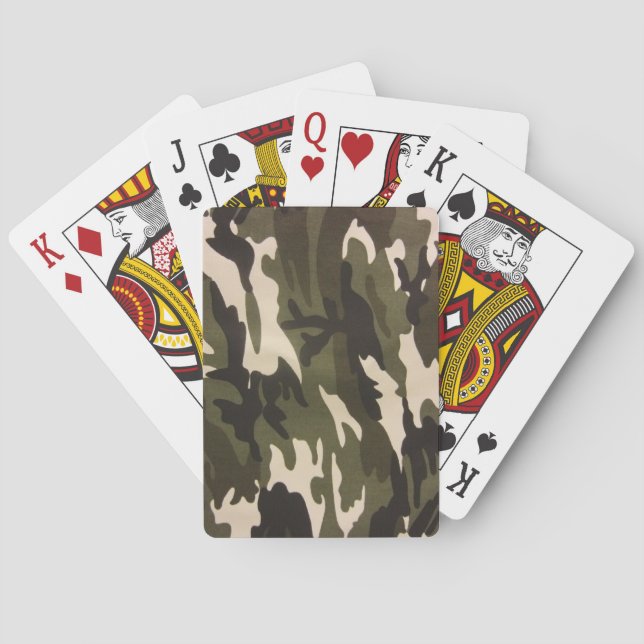 Jeu De Cartes Impression Camo (dos)