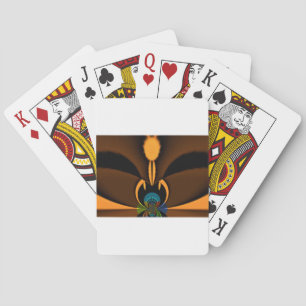 Jeu De Cartes Impression d'art de contraste de couleurs abstrait