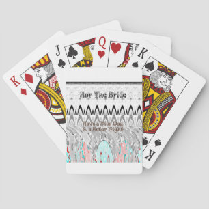 Jeu De Cartes Impression d'art pour un cadeau de douche de marié