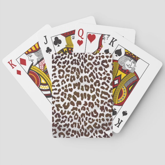Jeu De Cartes Impression de chocolat léopard (dos)