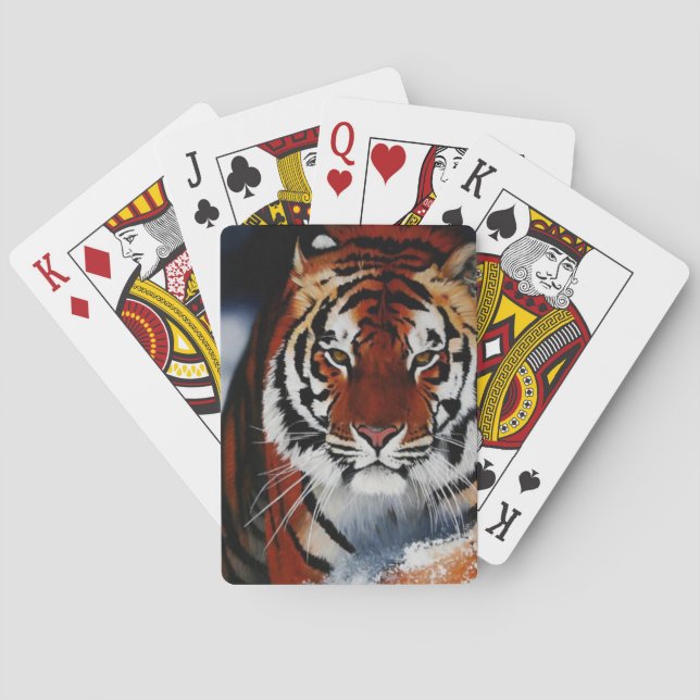Jeu De Cartes Impression de tigre (dos)