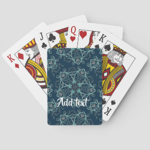 Jeu De Cartes Impression ornementale florale