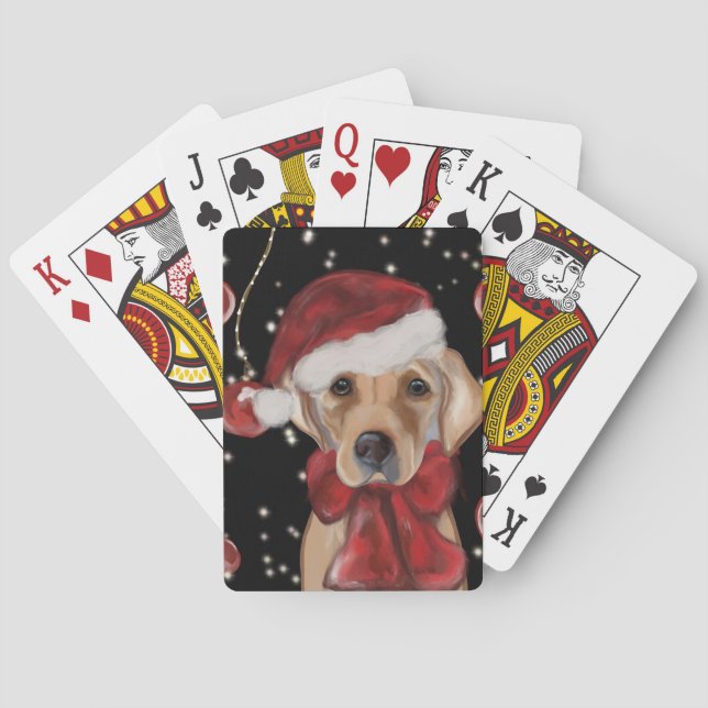 Jeu De Cartes Impression sur toile Labrador Retriever (dos)