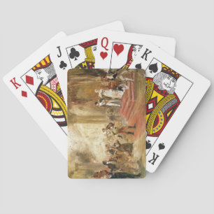 Jeu De Cartes Incendie à l'ambassade d'Autriche (huile sur toile