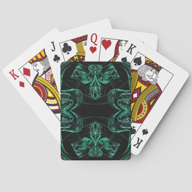 Jeu De Cartes Index standard Lecture de Crds Conception Fractale (dos)