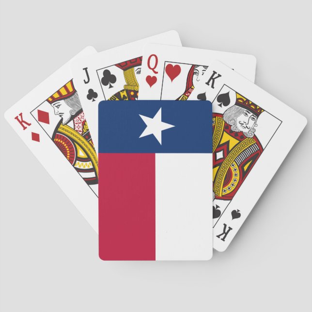 Jeu De Cartes Indicateur d'état du Texas (dos)