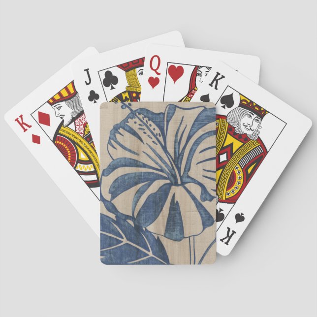 Jeu De Cartes Indigo Hibiscus (dos)