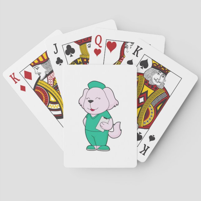 Jeu De Cartes Infirmière de chien (dos)