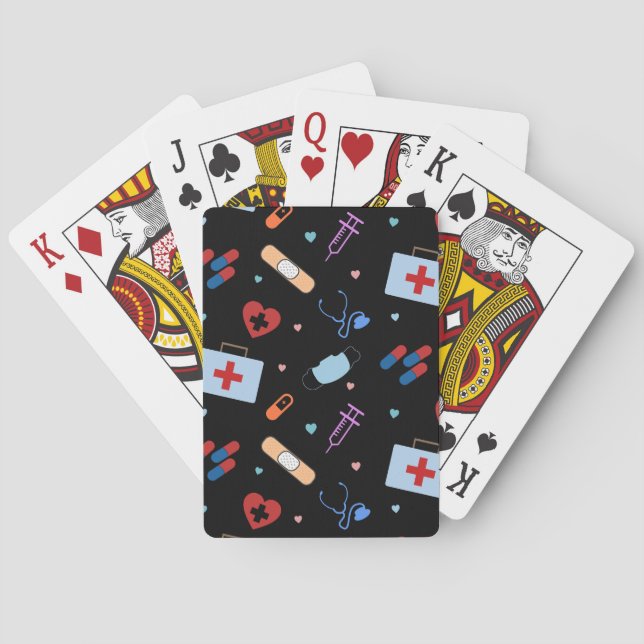 Jeu De Cartes Infirmière de la RN Étudiante en soins infirmiers  (dos)