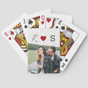 Jeu De Cartes Initiales de couple modernes photo