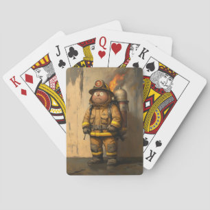 Jeu De Cartes Inquiétude des flammes : Le pompier écrasé