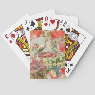 Jeu De Cartes Inséparables Coeur antique Vintage