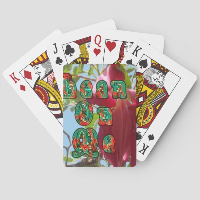 Jeu De Cartes Inspiration Lean On Me Floral Skyward Art Imprimer (dos)