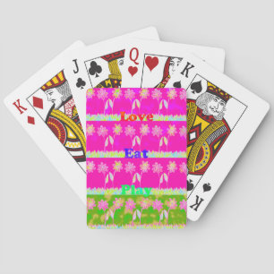 Jeu De Cartes Inspirational Love Manger Jouer Flower Design