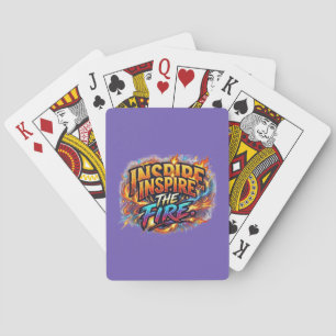 Jeu De Cartes Inspirez le Feu – T-Shirt Graphique Motivationnel